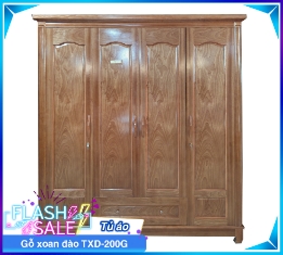 Tủ Áo Gỗ Xoan TXD-200G-6
