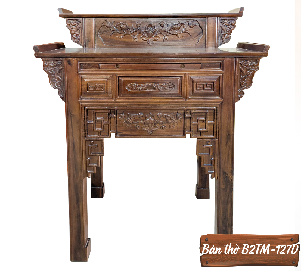 Bàn Thờ Gỗ Muồng B2TM-127D-1