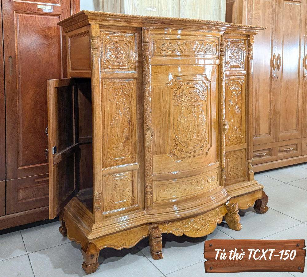Tủ Thờ Gỗ Căm Gõ TCXT-150-4