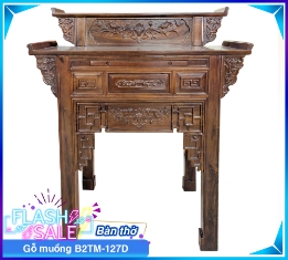 Bàn Thờ Gỗ Muồng B2TM-127D-1
