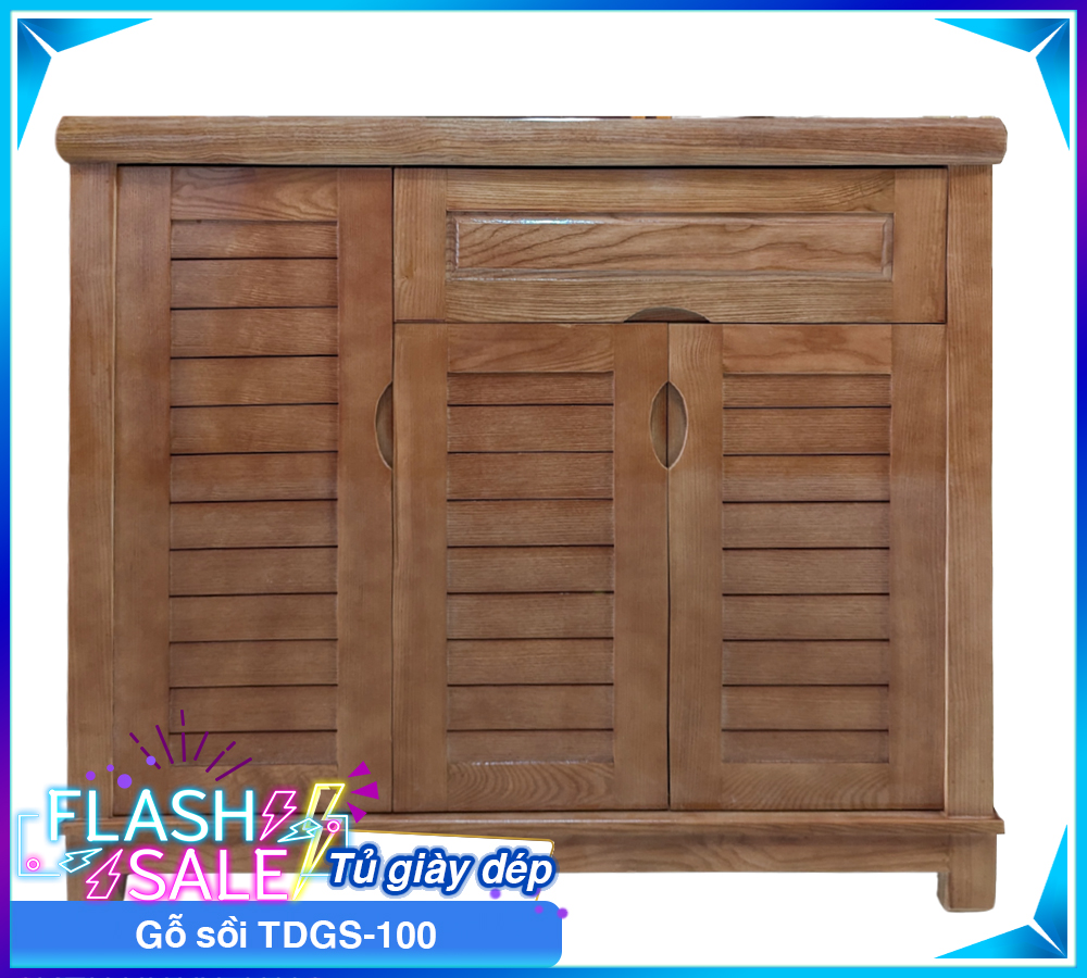 Tủ Giày Dép Gỗ Sồi TDGS-100-6
