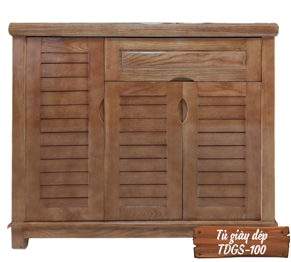 Tủ Giày Dép Gỗ Sồi TDGS-100-6