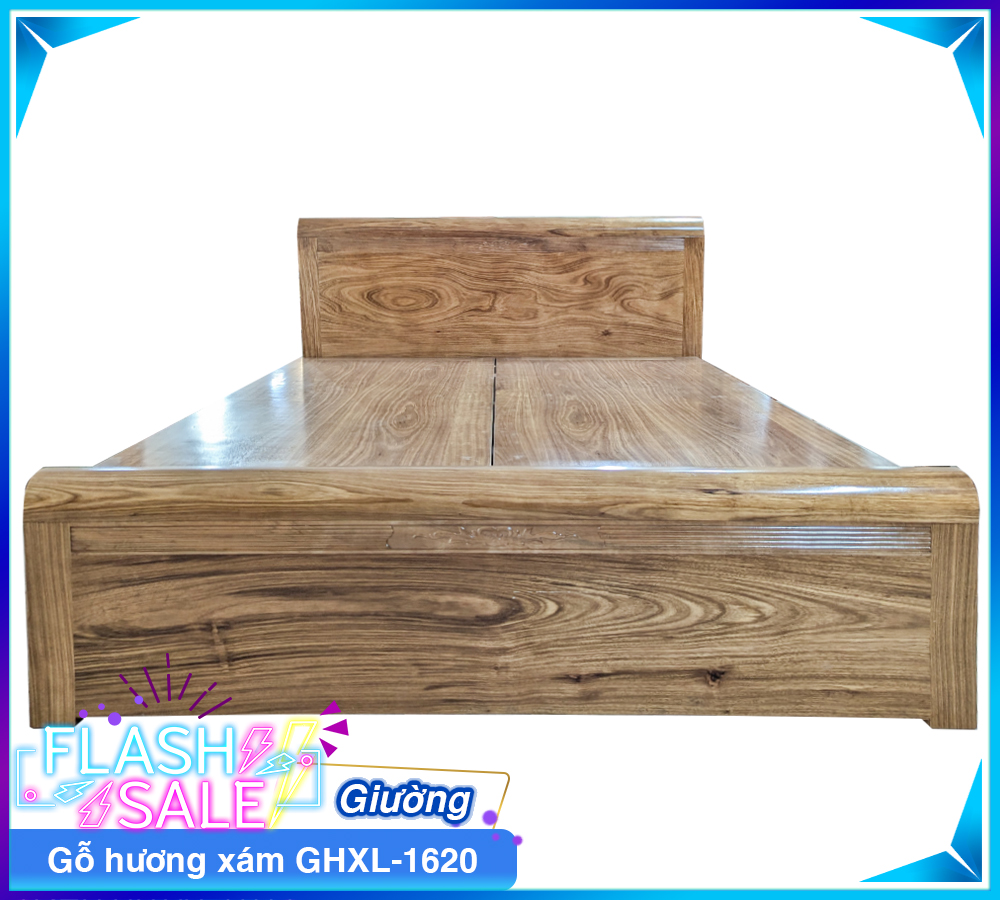 Giường Gỗ Hương Xám GHXL-1620-8
