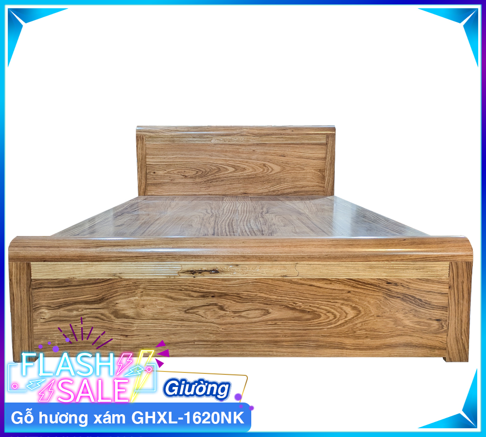Giường Gỗ Hương Xám GHXL-1620NK-8