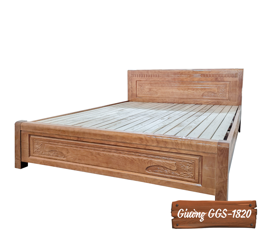 Giường Gỗ Sồi GGS-1820-9