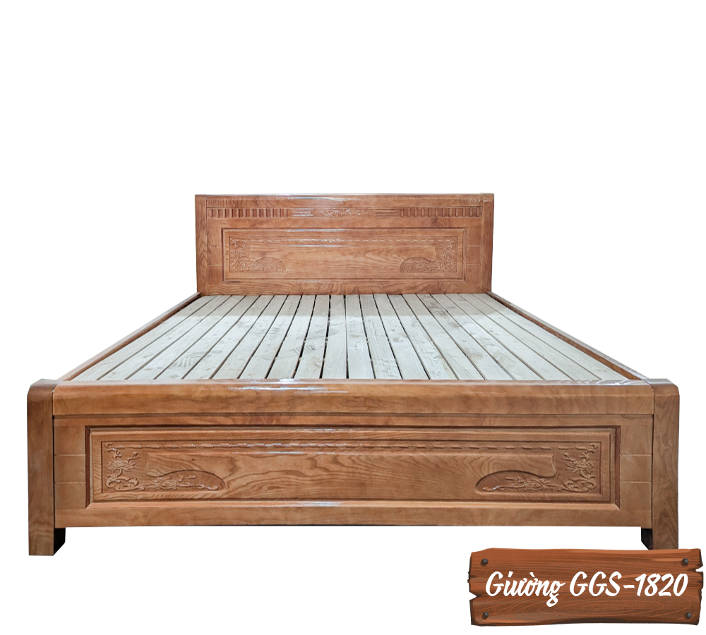 Giường Gỗ Sồi GGS-1820-9