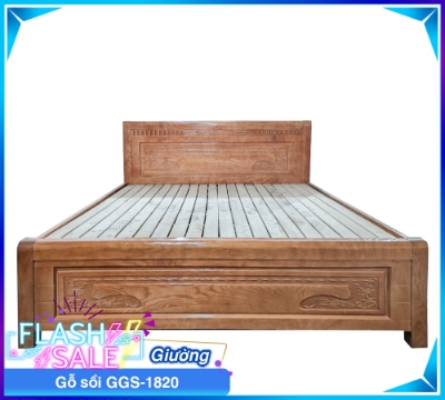 Giường Gỗ Sồi GGS-1820-9