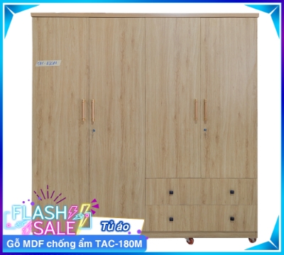 Tủ Áo Gỗ MDF Chống Ẩm TAC-180M