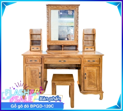 Bàn Phấn Gỗ Gõ Đỏ BPGD-120C