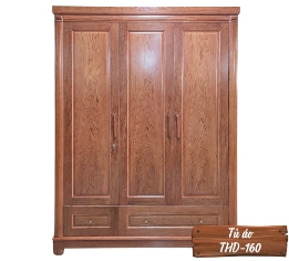 Tủ Áo Gỗ Hương Đá THD-160-7