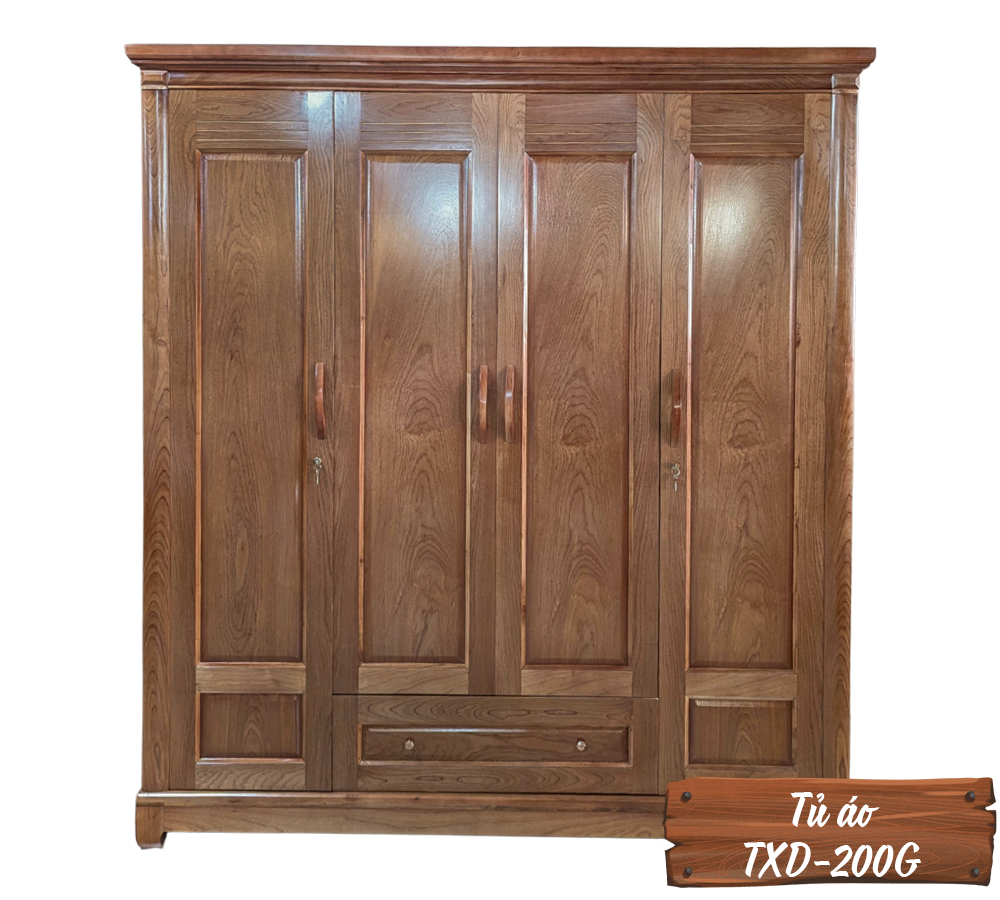 Tủ Áo Gỗ Xoan TXD-200G-6