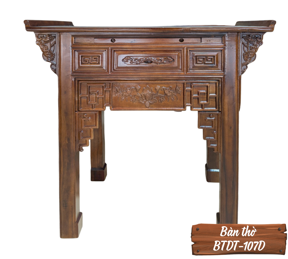 Bàn Thờ Gỗ Tự Nhiên BTDT-107D