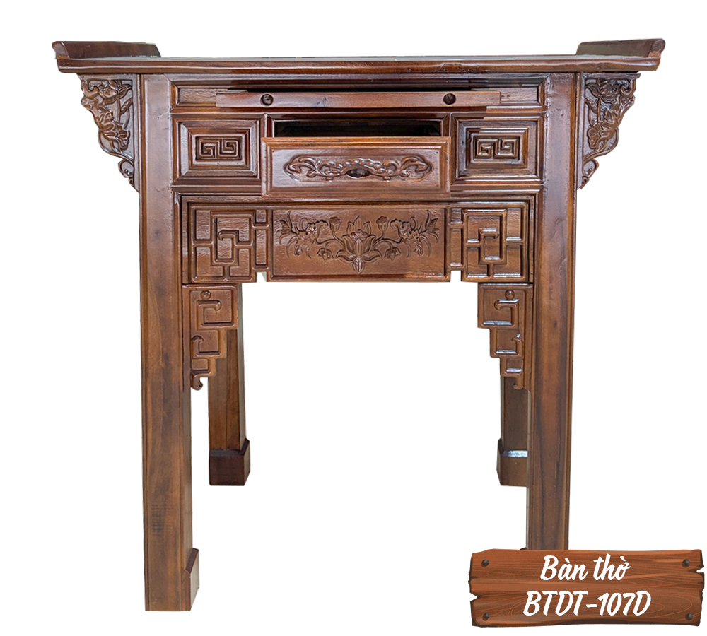Bàn Thờ Gỗ Tự Nhiên BTDT-107D