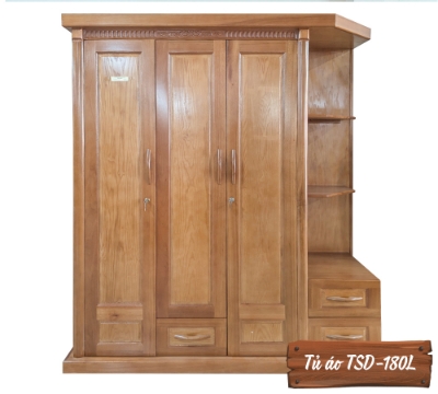 Tủ Áo Gỗ Sồi TSD-180L-2