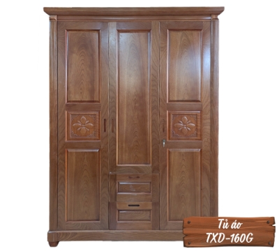 Tủ Áo Gỗ Xoan TXD-160G-3