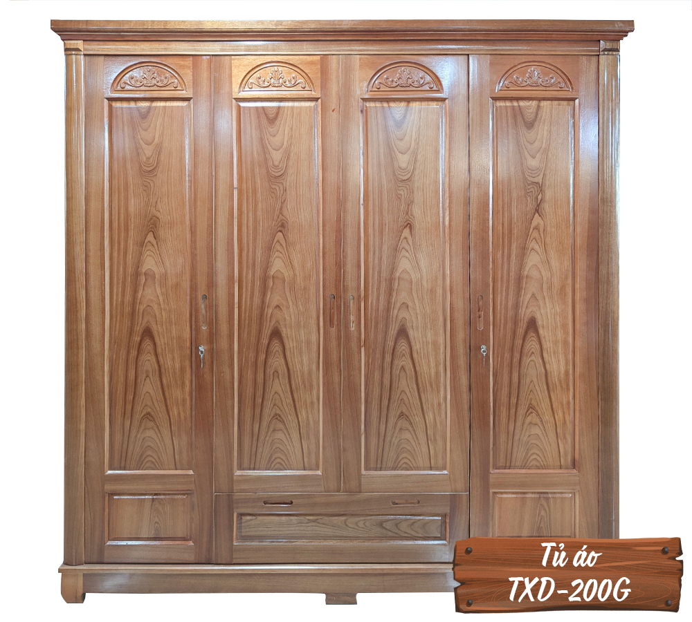 Tủ Áo Gỗ Xoan TXD-200G