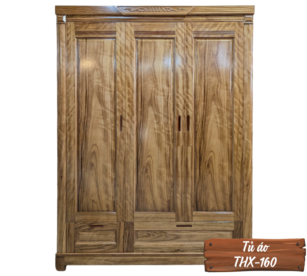 Tủ Áo Gỗ Hương Xám THX-160