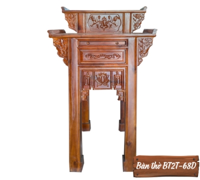 Bàn Thờ Gỗ Tự Nhiên BT2T-68D