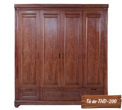 Tủ Áo Gỗ Hương Đá THD-200