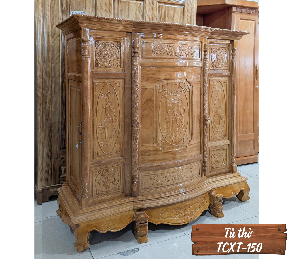 Tủ Thờ Gỗ Căm Gõ TCXT-150-4
