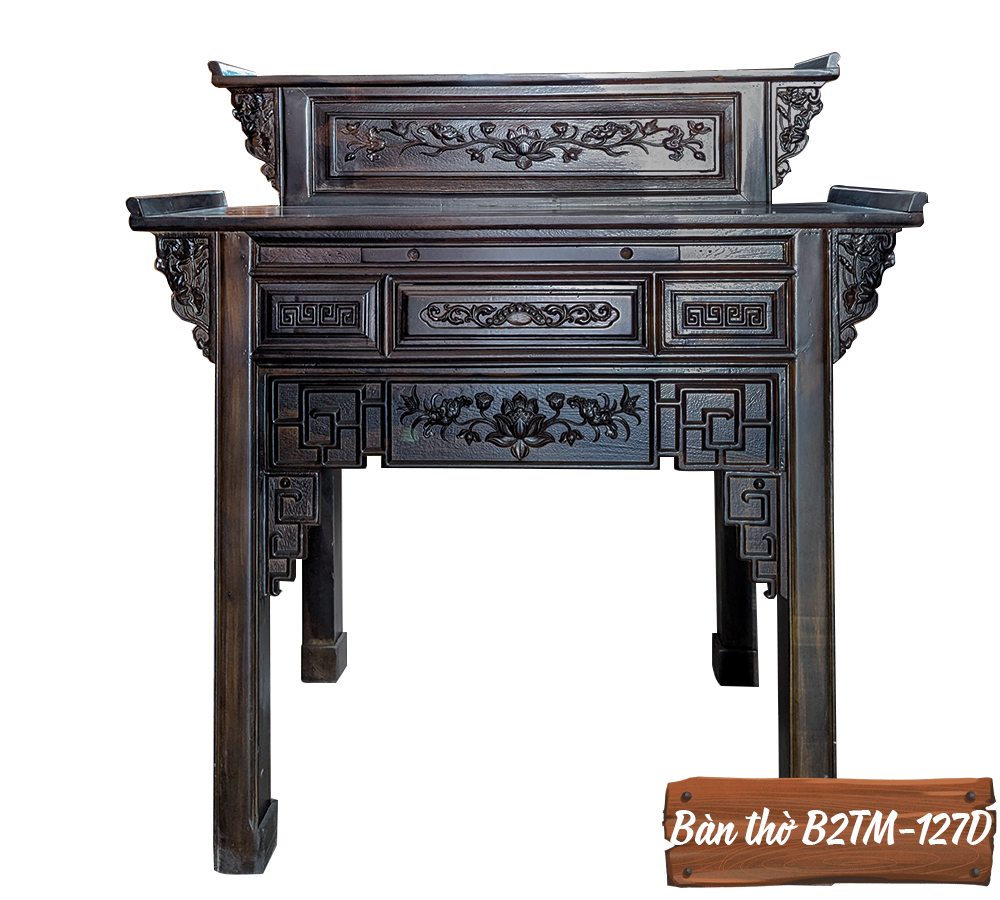 Bàn Thờ Gỗ Muồng B2TM-127D-2