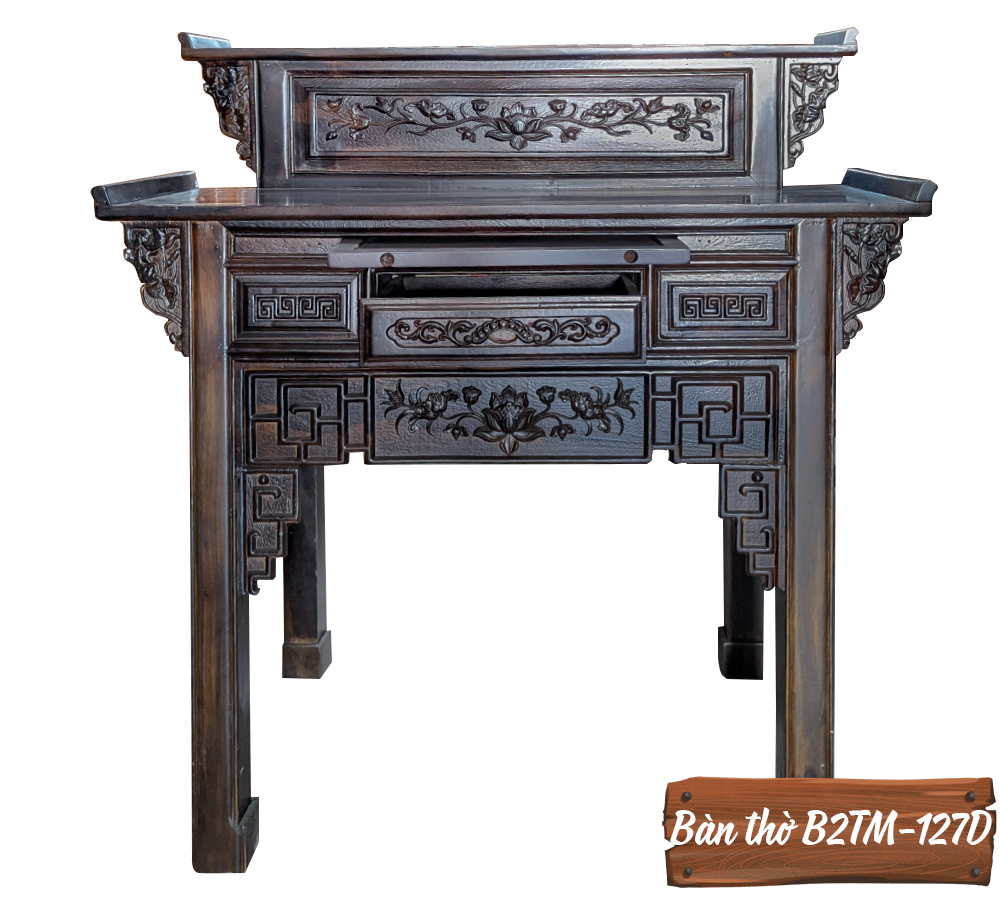 Bàn Thờ Gỗ Muồng B2TM-127D-2
