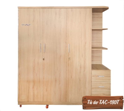 Tủ Áo Gỗ MDF Chống Ẩm TAC-180T-2