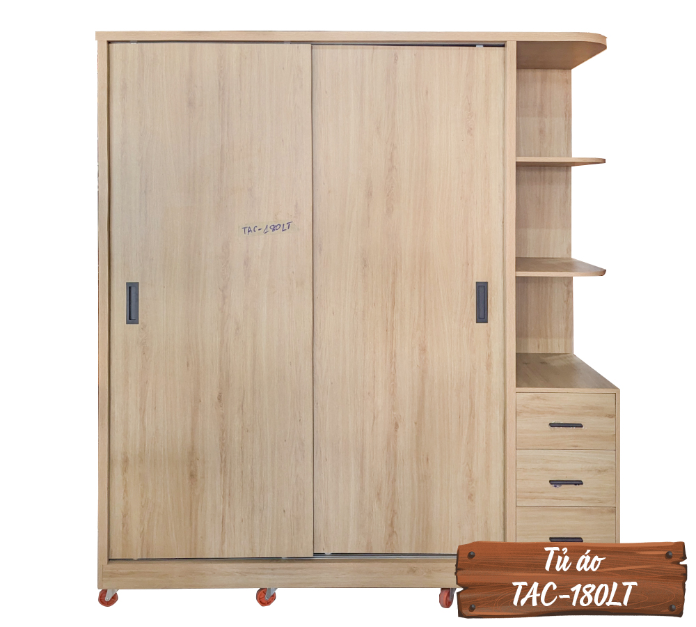 Tủ Áo Gỗ MDF Chống Ẩm TAC-180LT-3