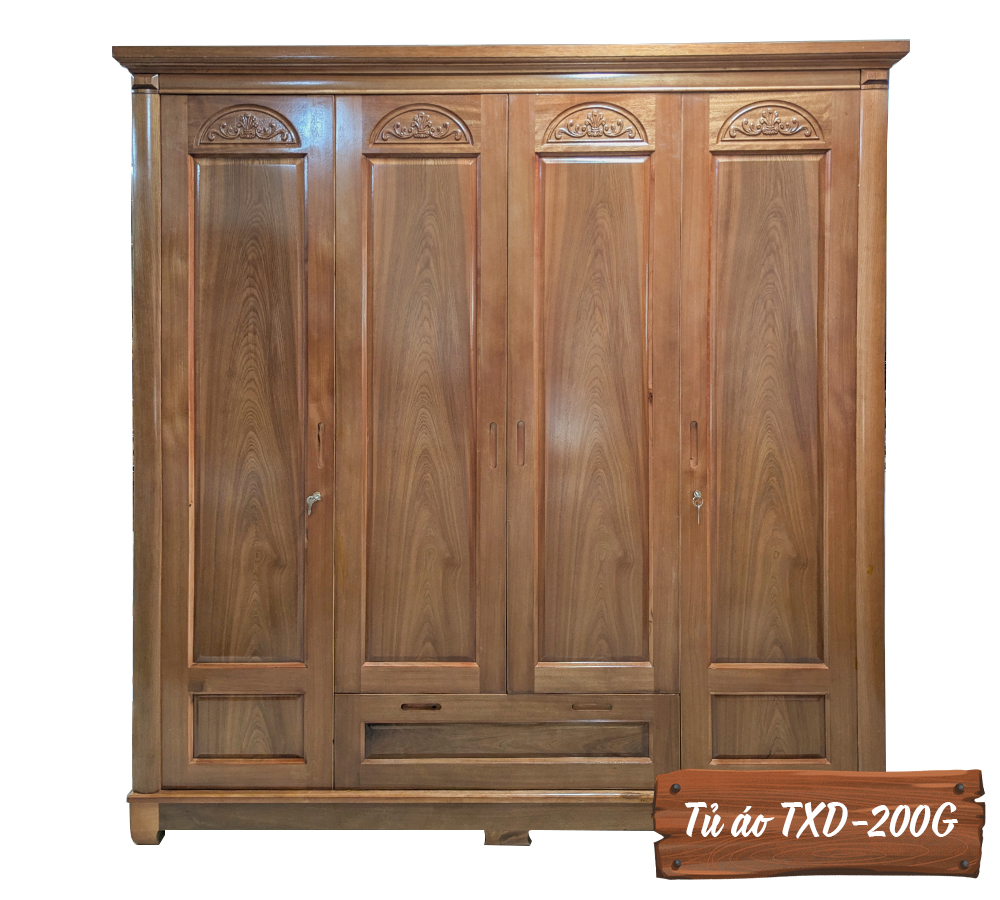 Tủ Áo Gỗ Xoan TXD-200G