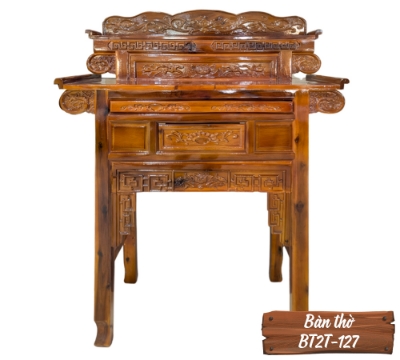 Bàn Thờ Gỗ Tự Nhiên BT2T-127-5