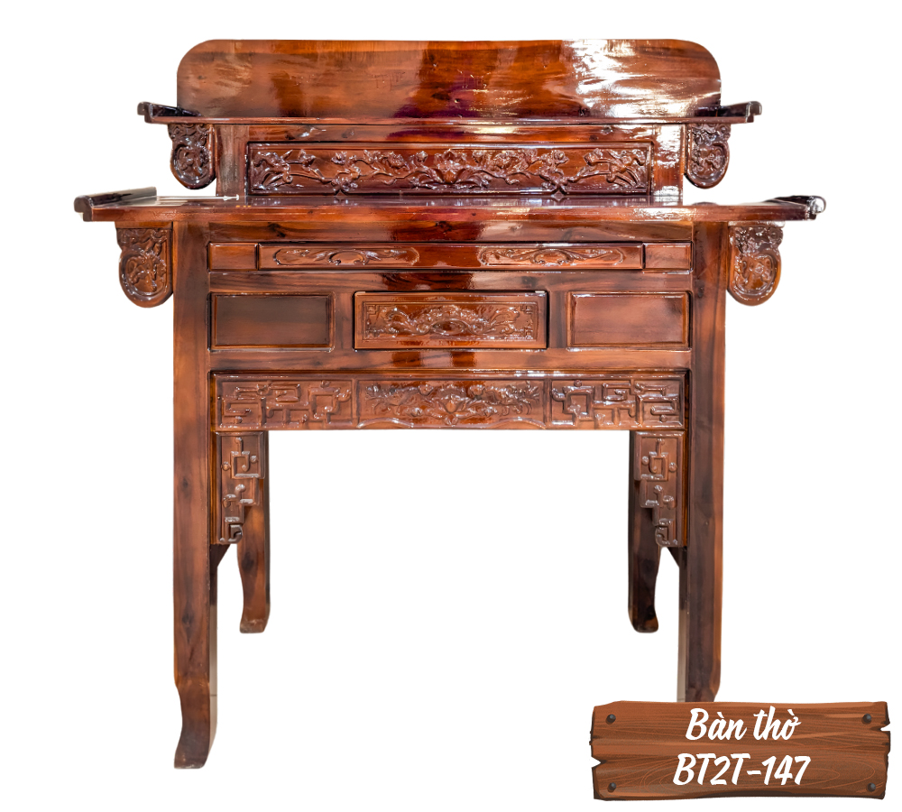 Bàn Thờ Gỗ Tự Nhiên BT2T-147-2  