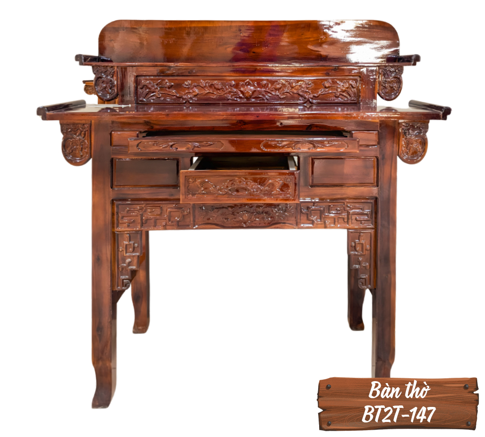 Bàn Thờ Gỗ Tự Nhiên BT2T-147-2  