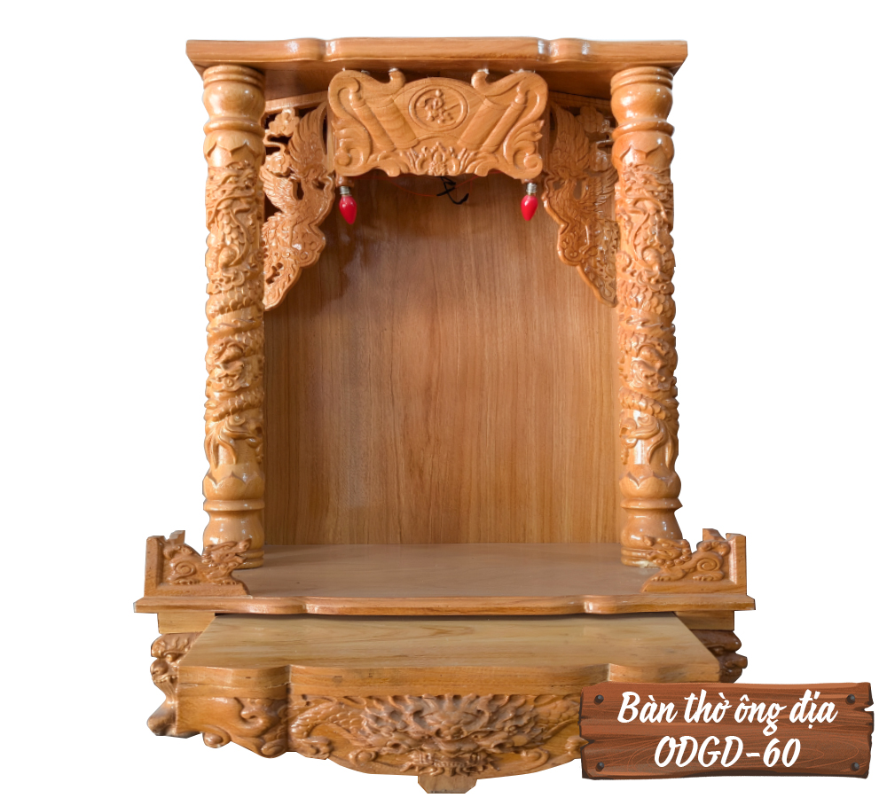Bàn Thờ Ông Địa Gõ Đỏ ODGD-60