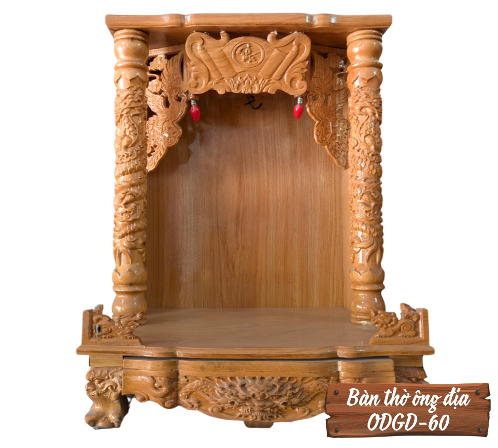 Bàn Thờ Ông Địa Gõ Đỏ ODGD-60