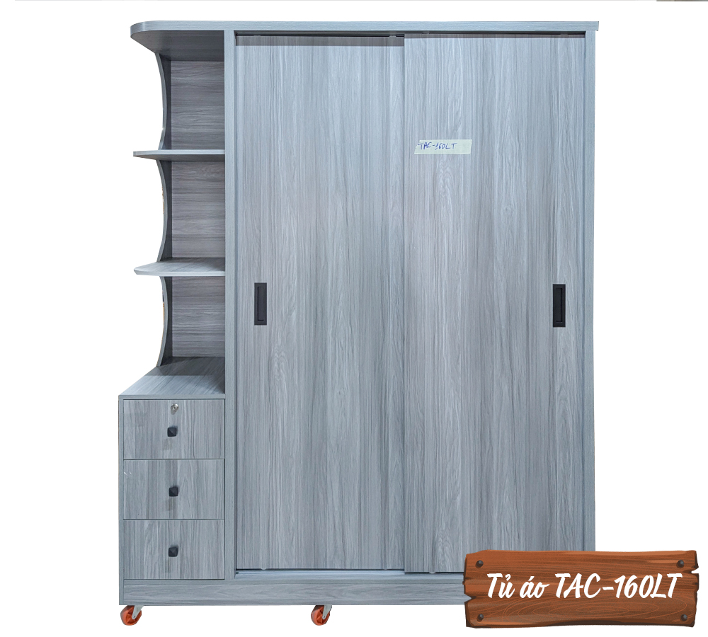 Tủ Áo Gỗ MDF Chống Ẩm TAC-160LT-1