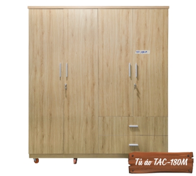 Tủ Áo Gỗ MDF Chống Ẩm TAC-180M-2