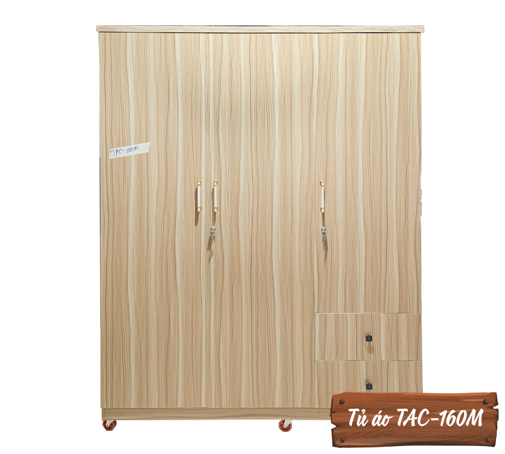 Tủ Áo Gỗ MDF Chống Ẩm TAC-160M-2   