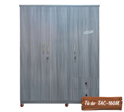 Tủ Áo Gỗ MDF Chống Ẩm TAC-160M-3    