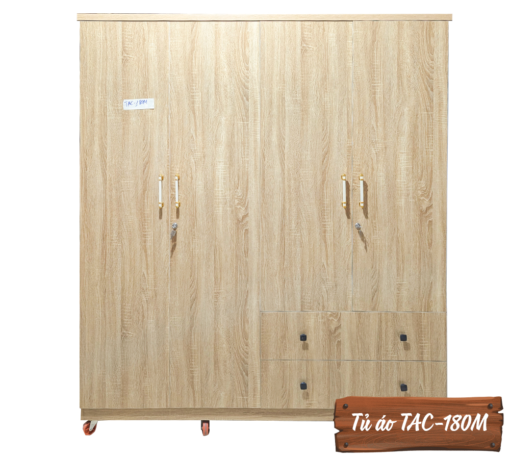 Tủ Áo Gỗ MDF Chống Ẩm TAC-180M