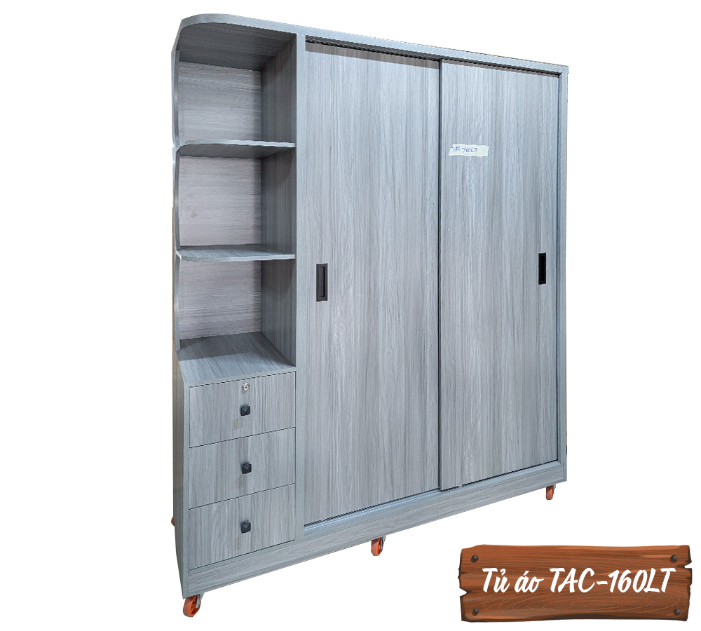 Tủ Áo Gỗ MDF Chống Ẩm TAC-160LT-1