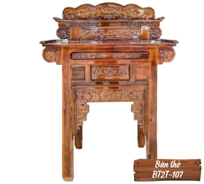 Bàn Thờ Gỗ Tự Nhiên BT2T-107