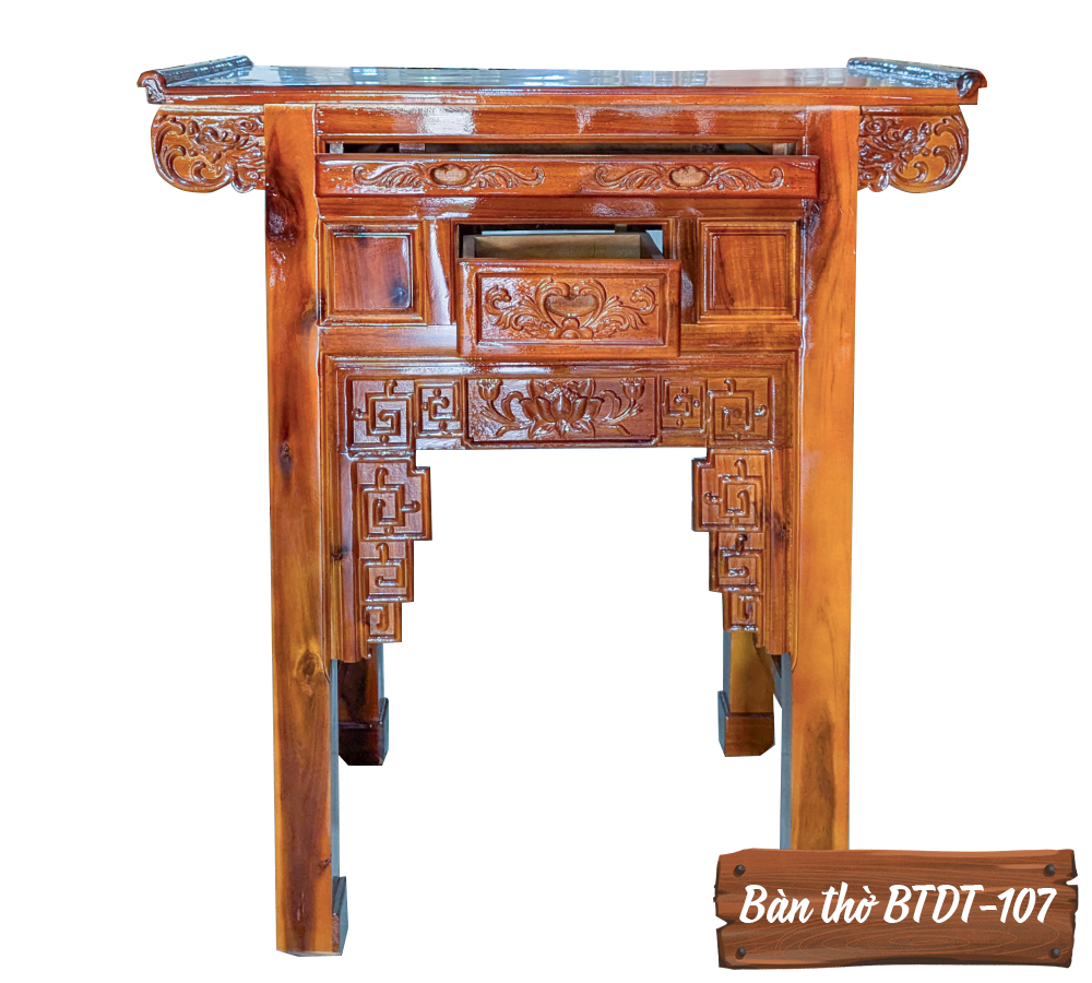 Bàn Thờ Gỗ Tự Nhiên BTDT-107-2