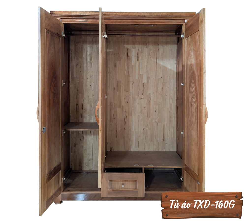 Tủ Áo Gỗ Xoan TXD-160G