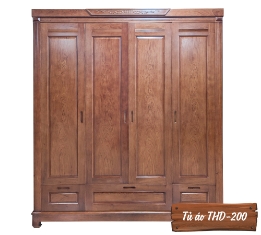 Tủ Áo Gỗ Hương Đá THD-200	