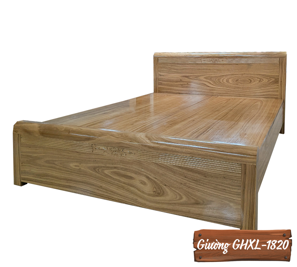 Giường Gỗ Hương Xám GHXL-1820