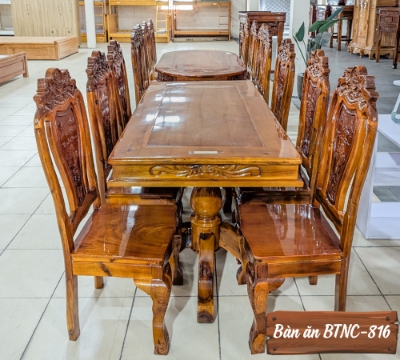 Bàn Ăn Gỗ Tự Nhiên BTNC-816