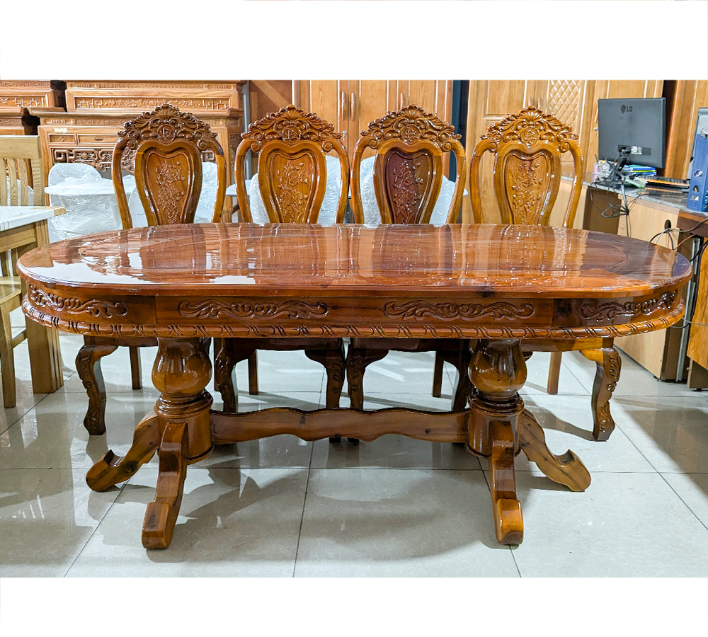 Bàn Ăn Gỗ Tự Nhiên BTNV-9195-4      