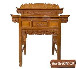 Bàn Thờ Gỗ Căm Xe B2TC-127-1  