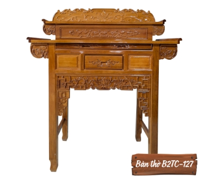 Bàn Thờ Gỗ Căm Xe B2TC-127-1  