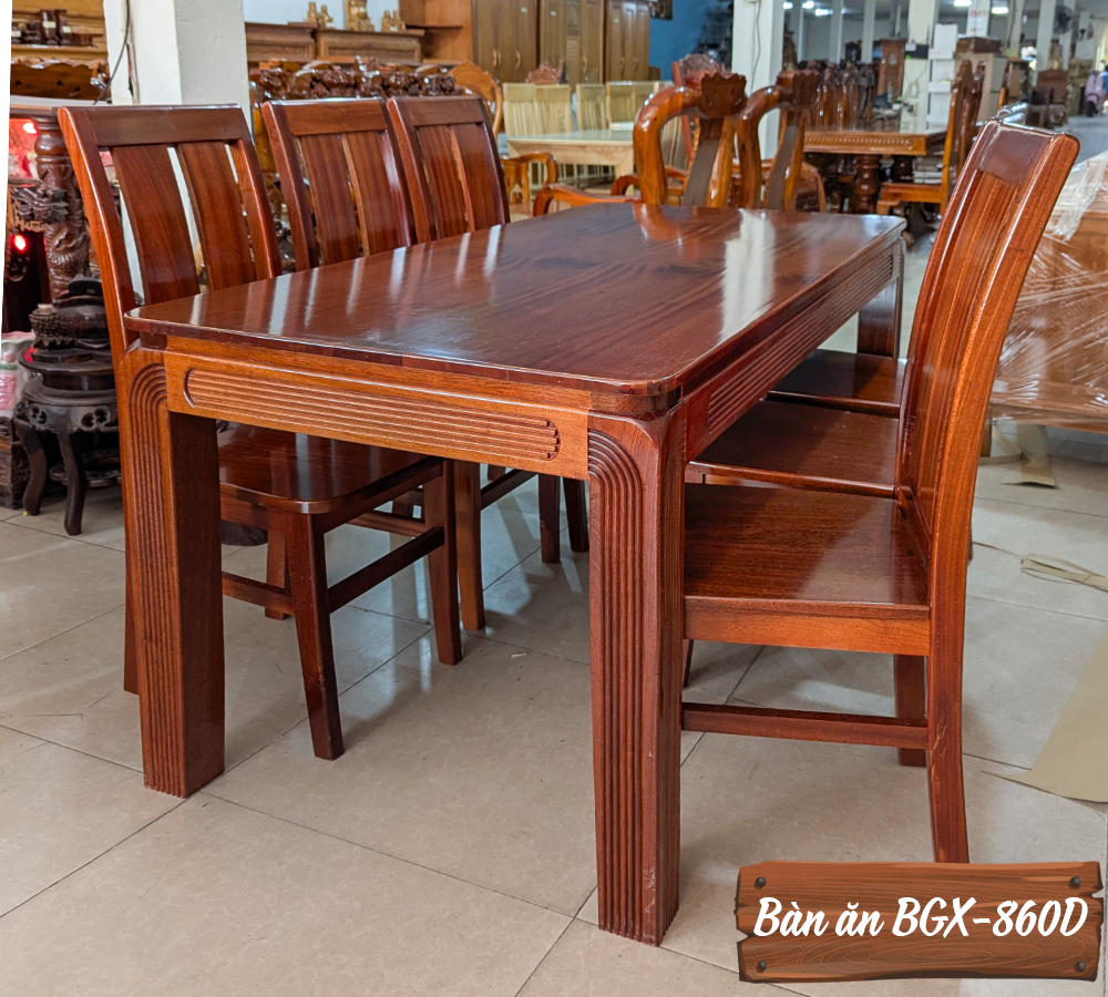 Bàn Ăn Gỗ Xoan BGX-860D